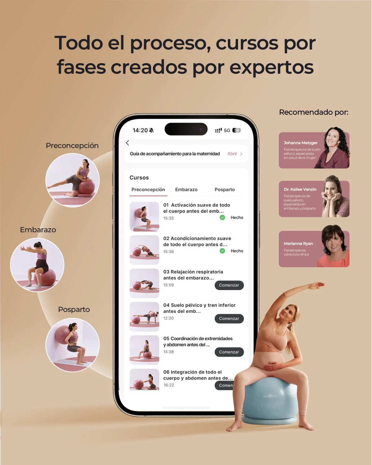 BirthEase Pregnancy Ball  Set— Birthing Ball