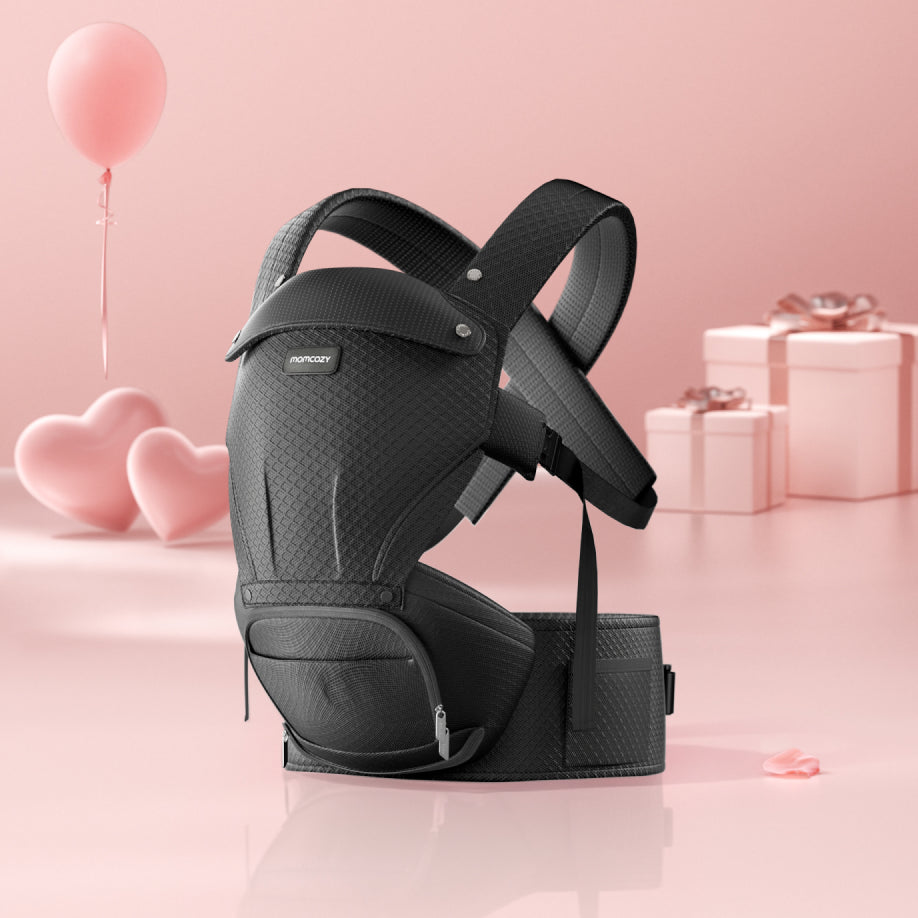 Portabebés Momcozy Move2Fit con asiento ergonómico