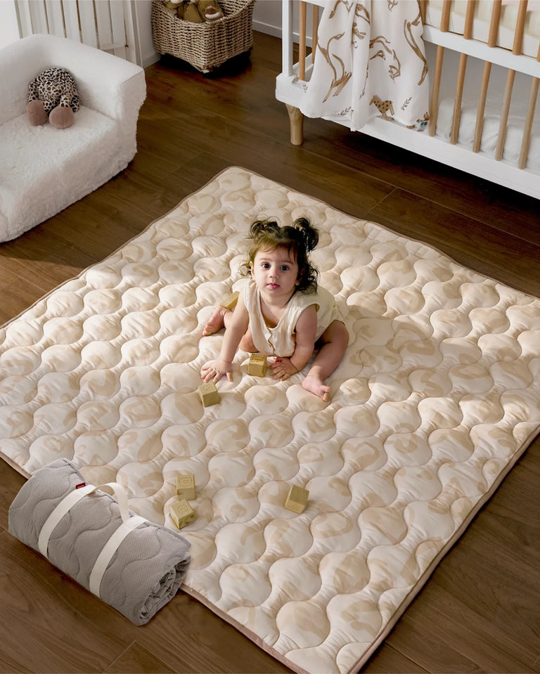 Translation missing: en.Baby Portable Playmat - Leopard Brown