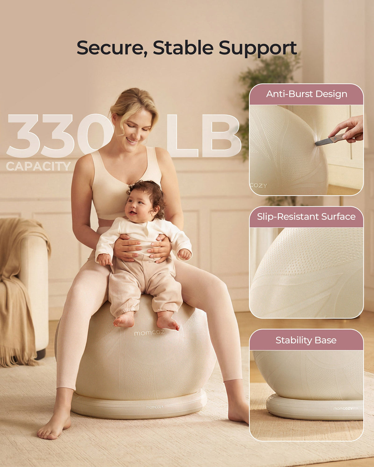 BirthEase Pregnancy Ball  Set— Birthing Ball