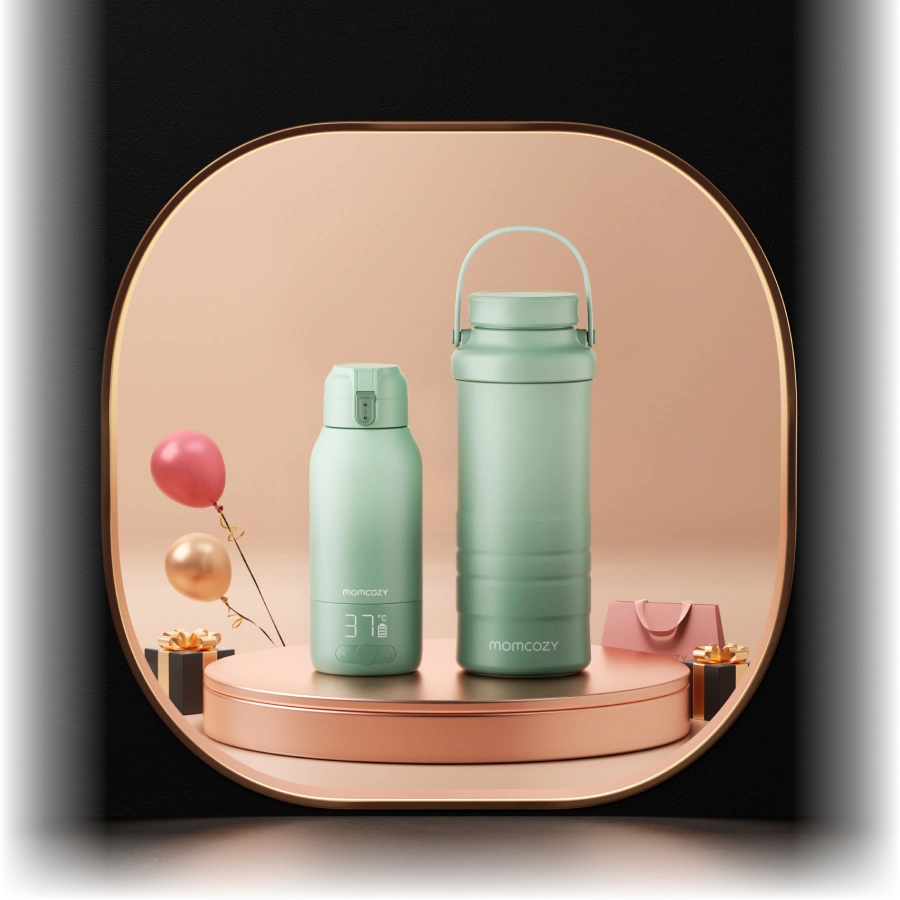 On-the-Go Bundle: Portable Milk Warmer + 22oz Milk Cooler