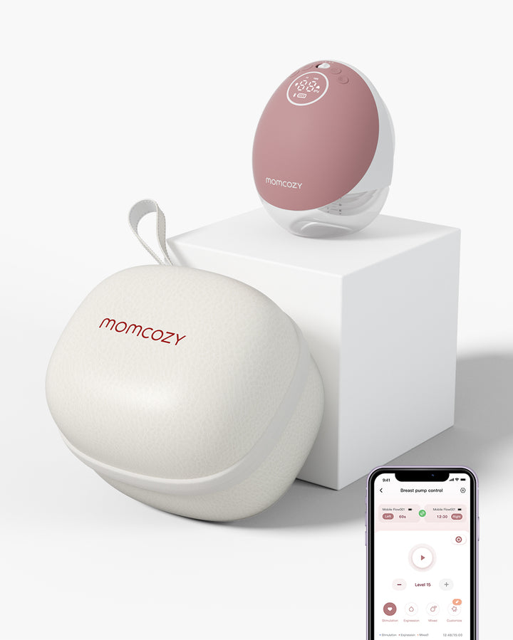 Momcozy Mobile Flow™ Hands-Free Breast Pump-M9 Pink