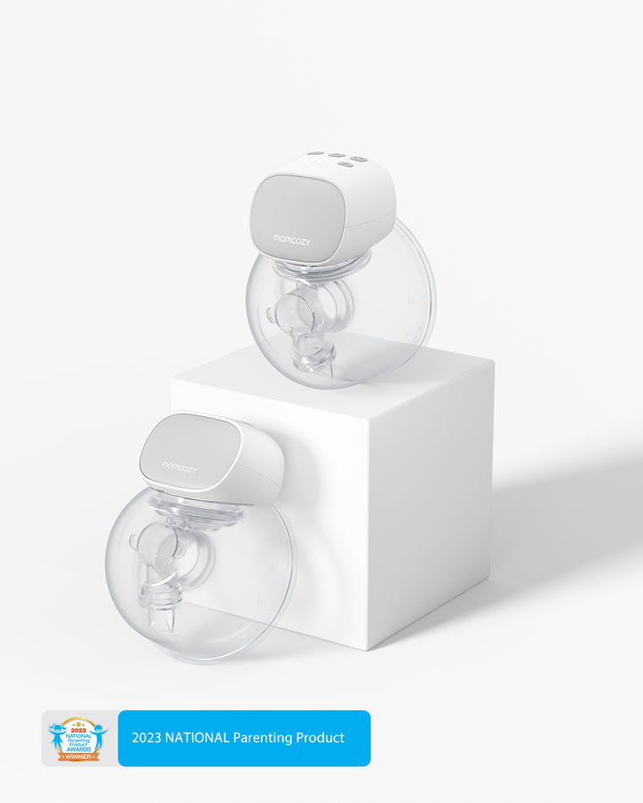 S9 Pro Wearable Breast Pumps with award badge showcasing sleek design and functionality