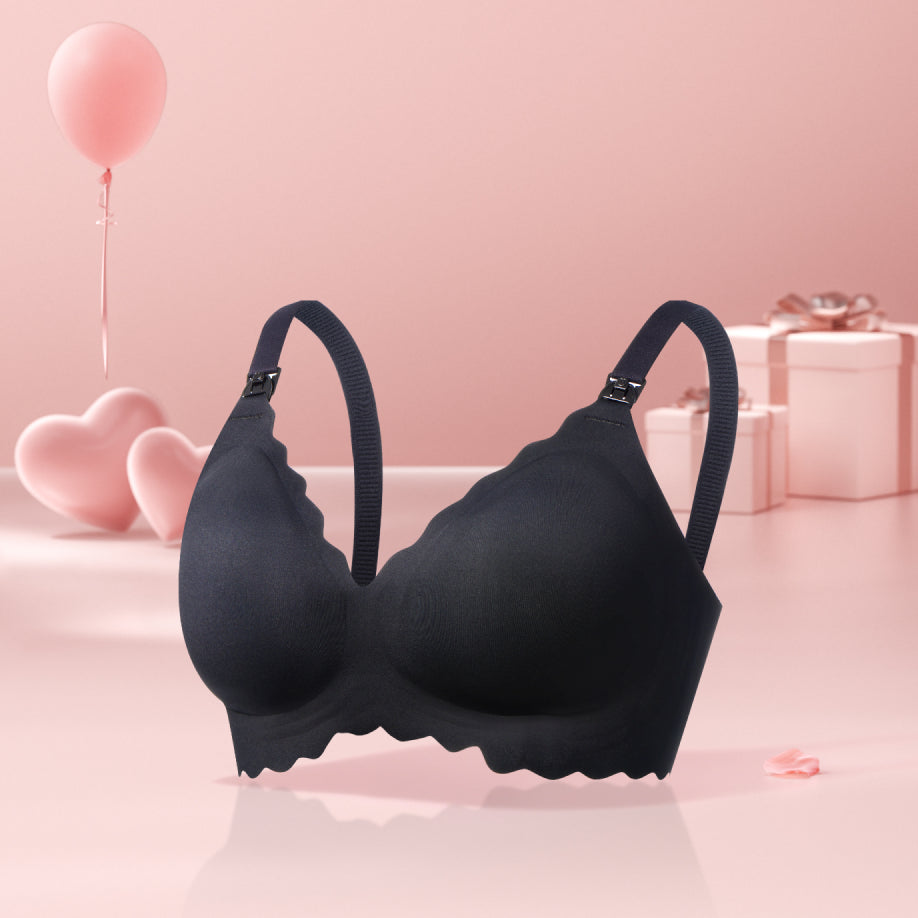 Jelly Strip - Sujetador de lactancia con realce floral sin costuras - YN46