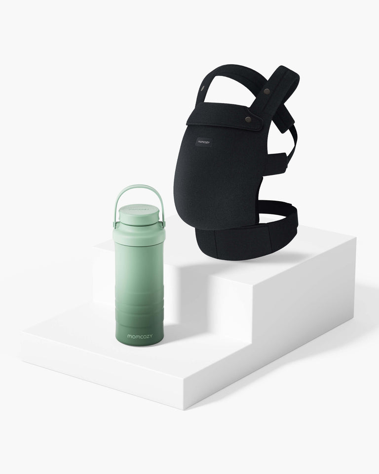 Pack imprescindibles para salir: portabebés + enfriador portátil de leche materna
