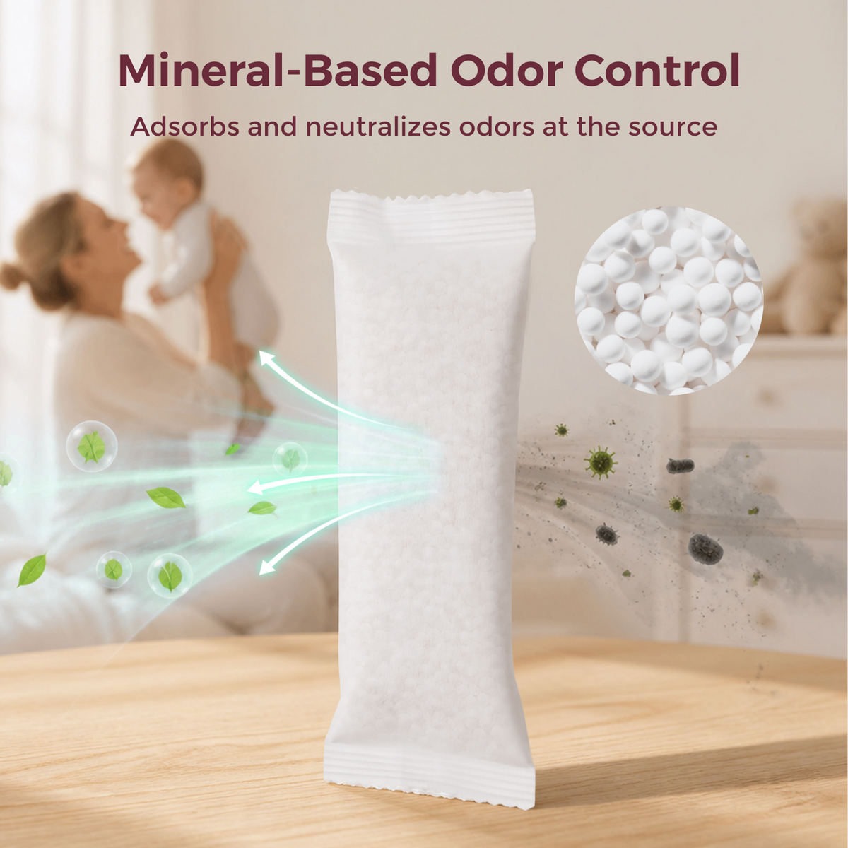 Cubo de pañales Momcozy Triple-Seal