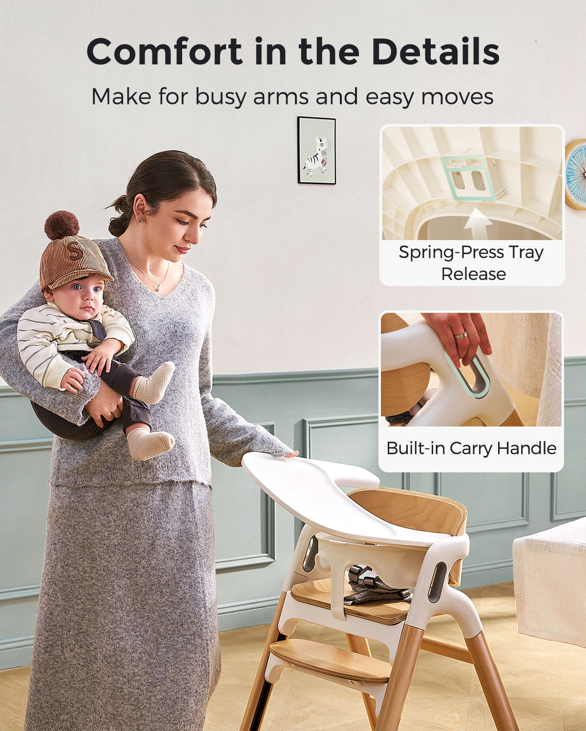 Cubo de pañales Momcozy Triple-Seal