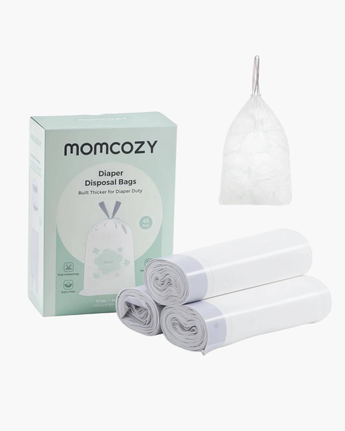 Diaper Pail Bundle: Diaper Pail + 45 Trash Bags + 4 Deodorizer Packs