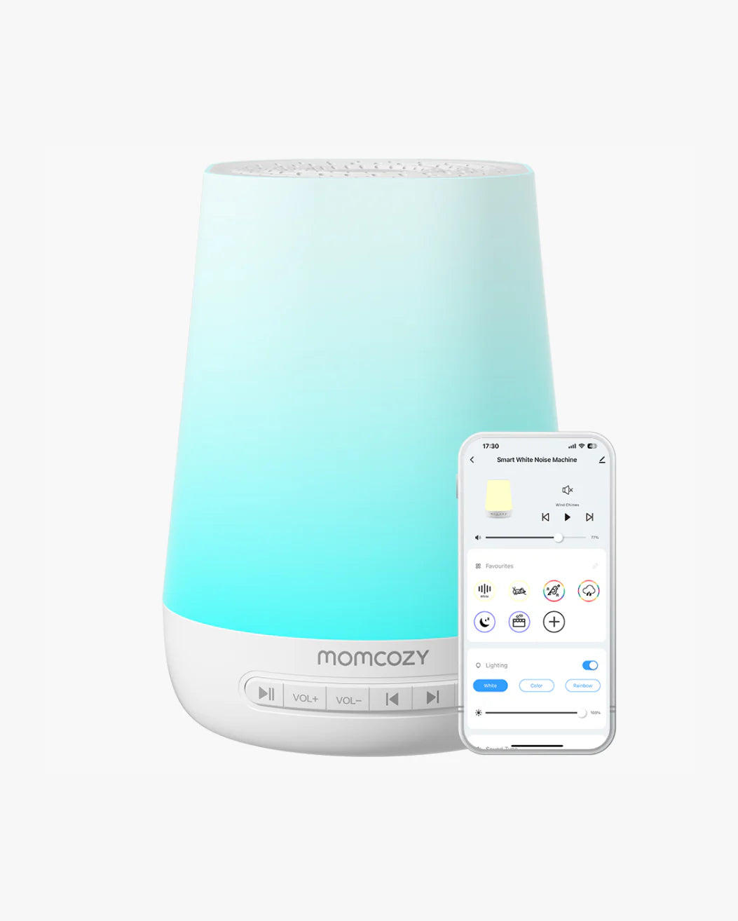 Máquina de sonido inteligente para bebés – Control remoto por app