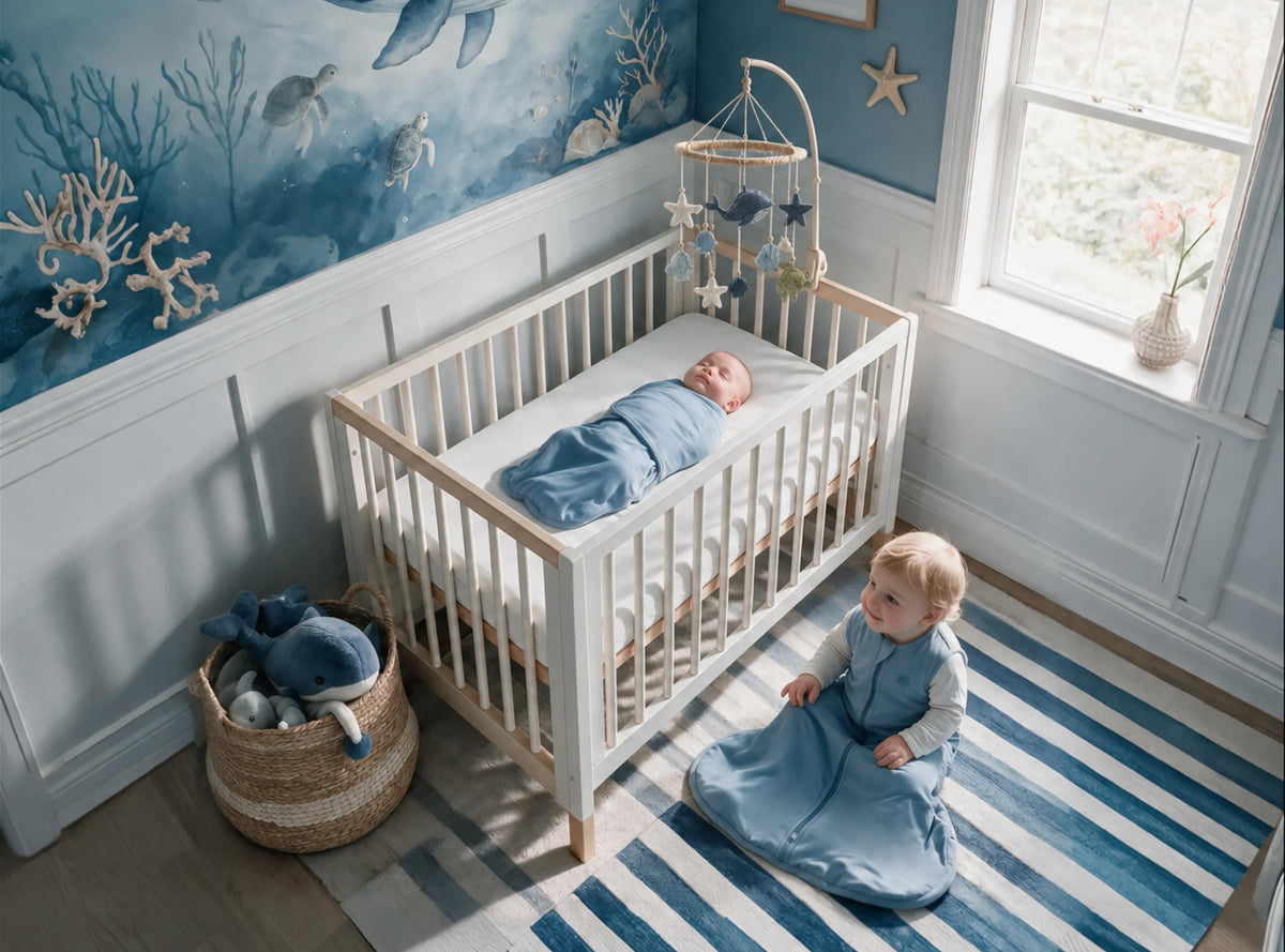 Baby Sleep Sack 1.5 TOG & Easy Swaddle Wrap For 0-3M Bundle