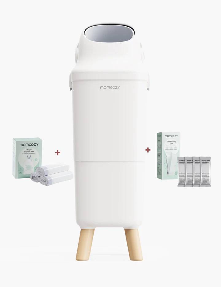 Diaper Pail Bundle: Diaper Pail + 45 Trash Bags + 4 Deodorizer Packs