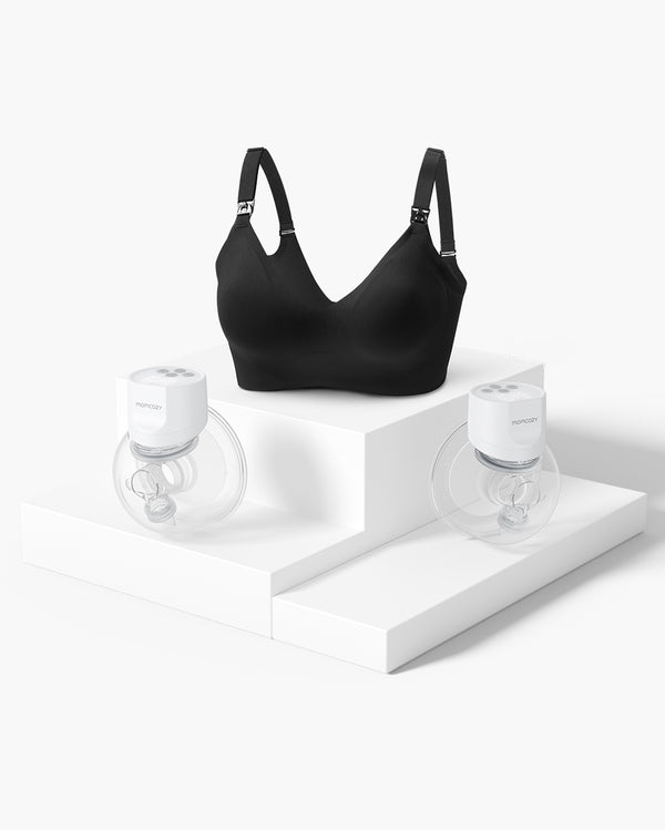 S12 Pro Omni Bundle: Double S12 Pro Wearable Breast Pump and Omni Bra Front